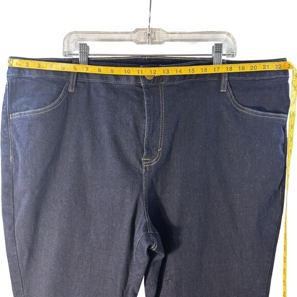 Plus Size Womens Evri Bootcut Jeans Dark Wash Stretch Denim Size 22W - Picture 4 of 6